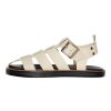 Dame Vero Moda Sko | Gitta Laeder Sandal - Oatmeal