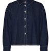 Dame Vero Moda Skjorter & Bluser | Josie Denim Skjorte - Dark Blue Denim