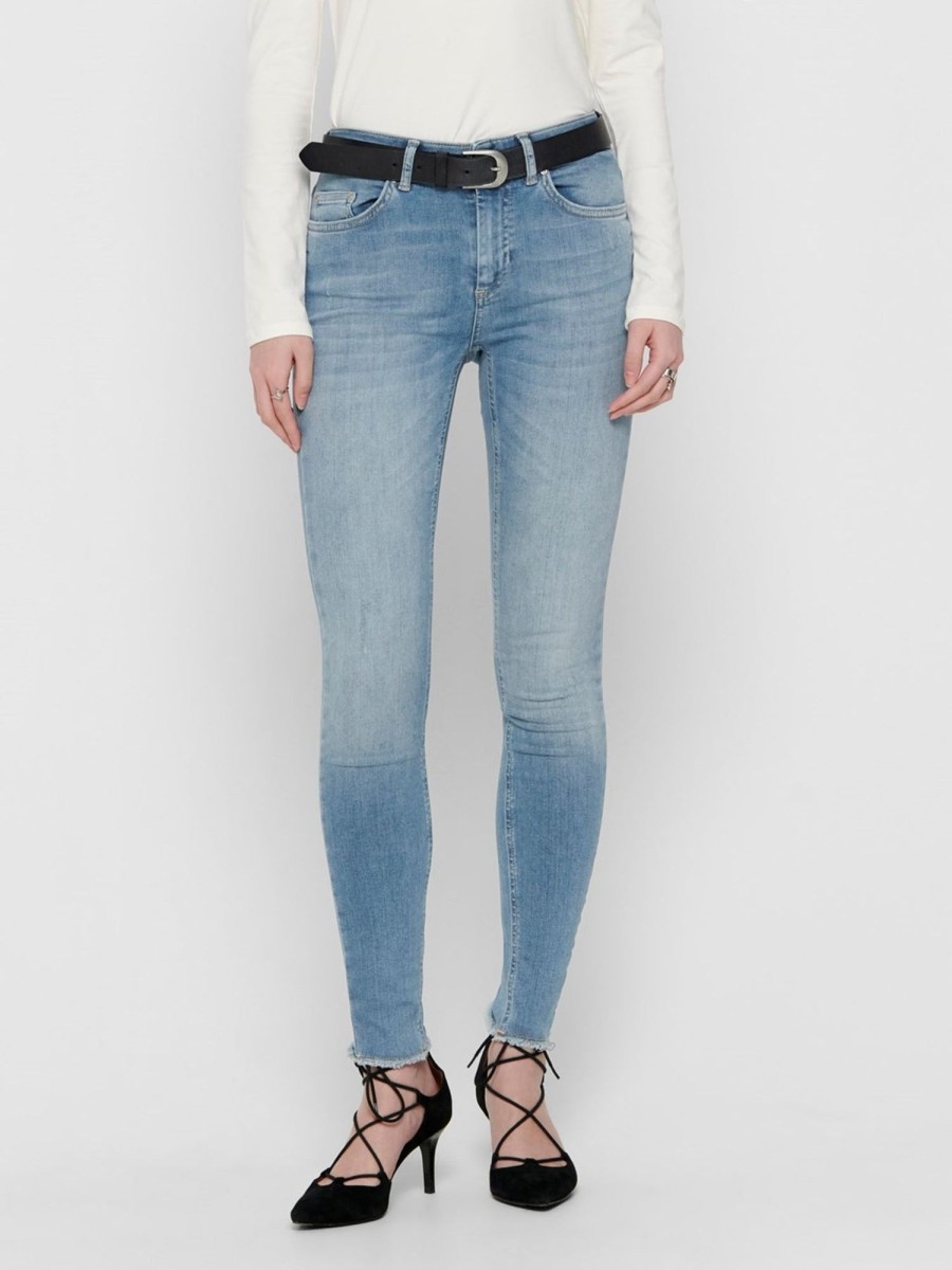 Dame ONLY Jeans | Blush Mid Jeans - Light Blue Denim