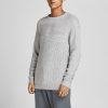 Herre Jack u0026 Jones Strik | Power Crew Neck - Lysegra