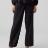 Dame Vero Moda Bukser | Carrie Wide Pants - Sort