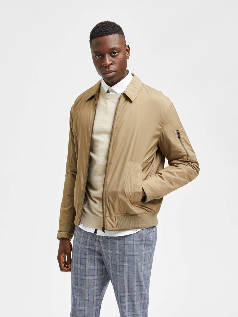 Herre Selected Homme Jakker & Frakker | Royce Short Jacket - Brindle