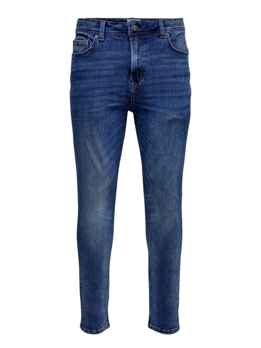 Herre Only u0026 Sons Jeans | Loom Slim Jeans - Blue Denim