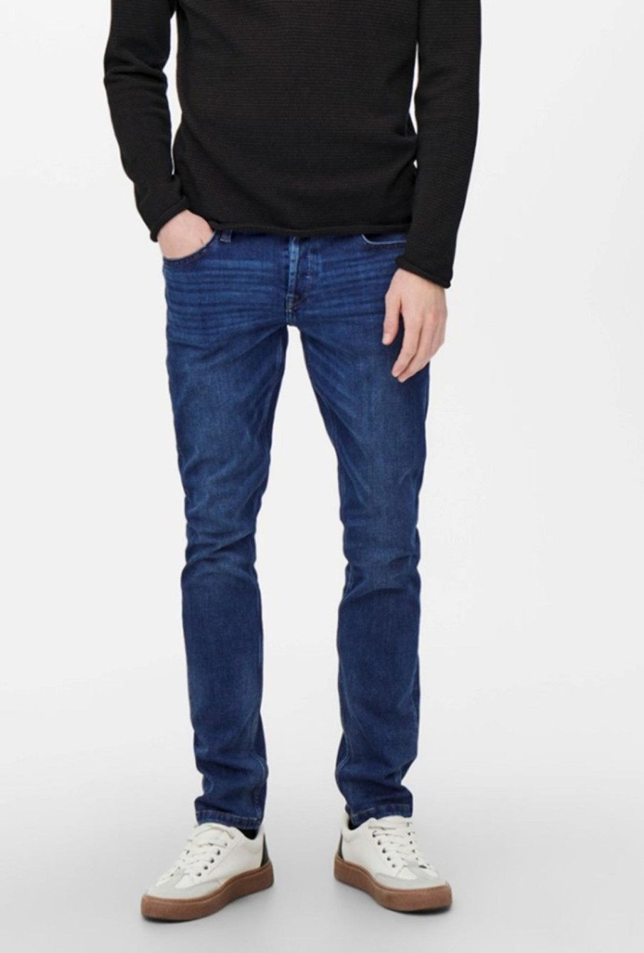 Herre Only u0026 Sons Jeans | Loom Slim Jeans - Blue Denim