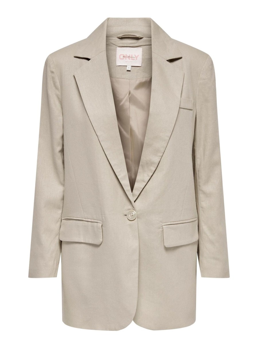 Dame ONLY Blazere | Caro-Lana Blazer - Oxford Tan