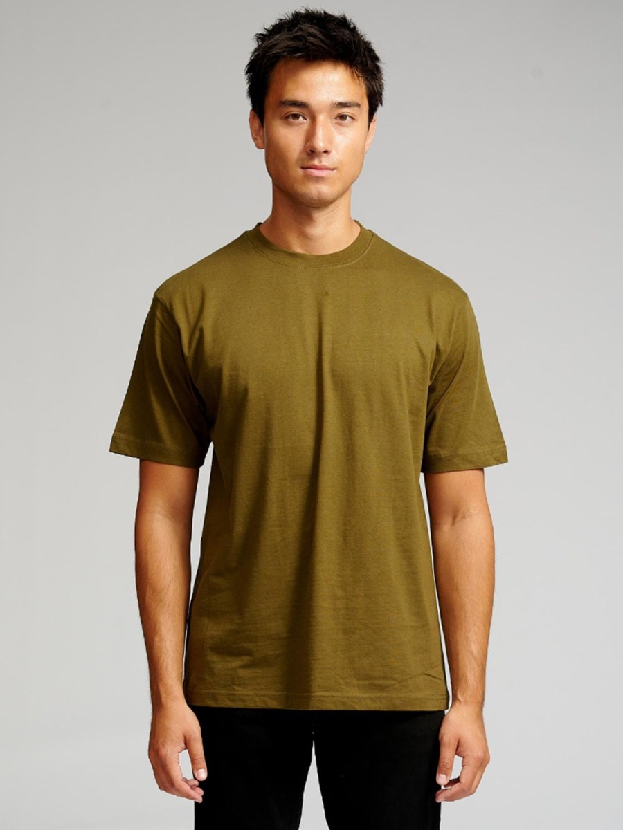 Herre TeeShoppen T-Shirts | Oversized T-Shirt - Army