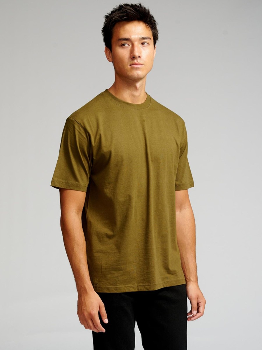 Herre TeeShoppen T-Shirts | Oversized T-Shirt - Army