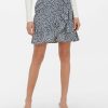 Dame ONLY Nederdele | Olivia Wrap Skirt - Blue Mirage