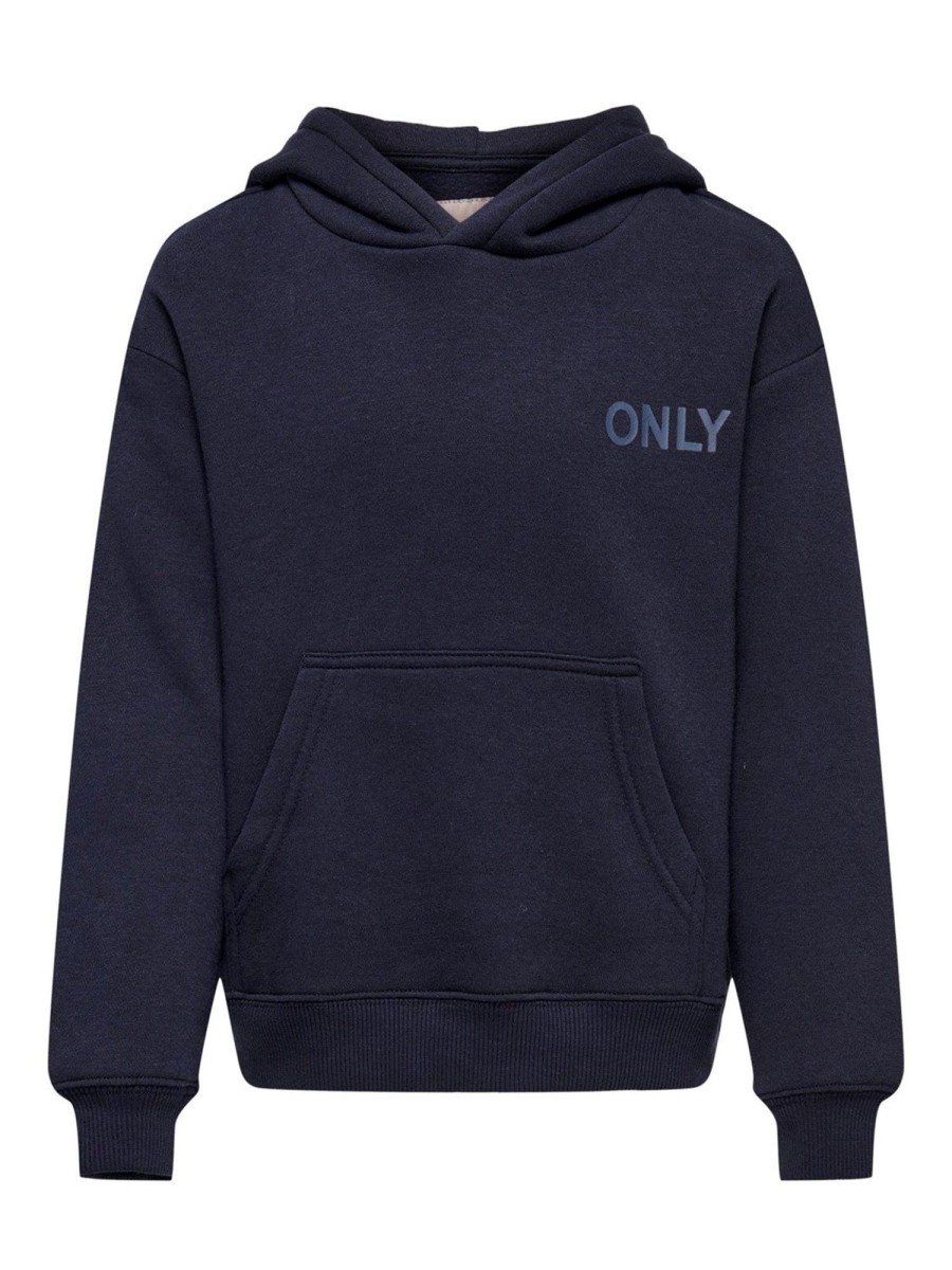 Born Kids Only Trojer | Every Life Small Logo Hoodie - Night Sky