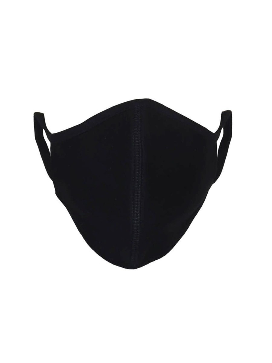 Herre TeeShoppen Stofmasker | 10 Stk. Stofmaske Med 3 Lag - Sort (Okologisk Bomuld)