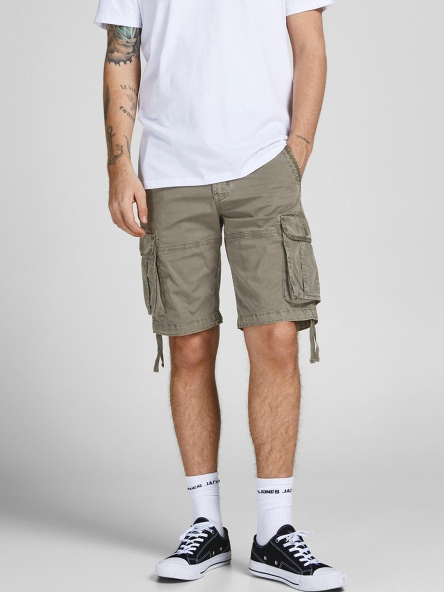 Herre Jack u0026 Jones Shorts | Zeus Cargo Shorts - Oliven