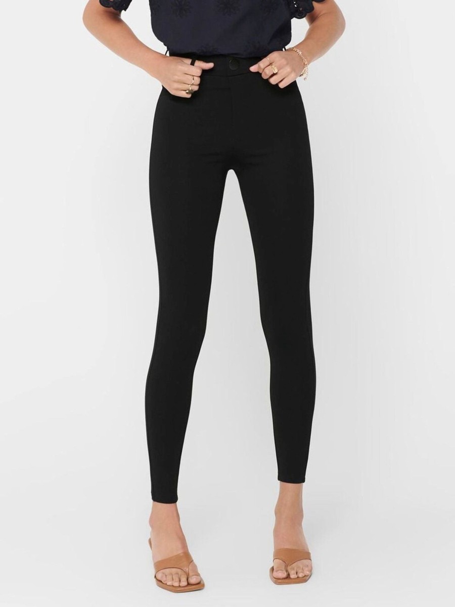 Dame ONLY Bukser | Skinny Leggings -Sort