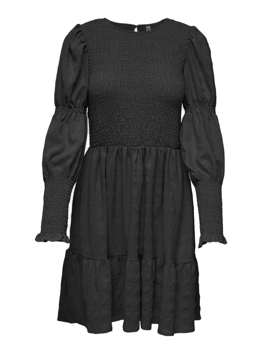 Dame ONLY Kjoler | Thalia Smock Dress - Sort