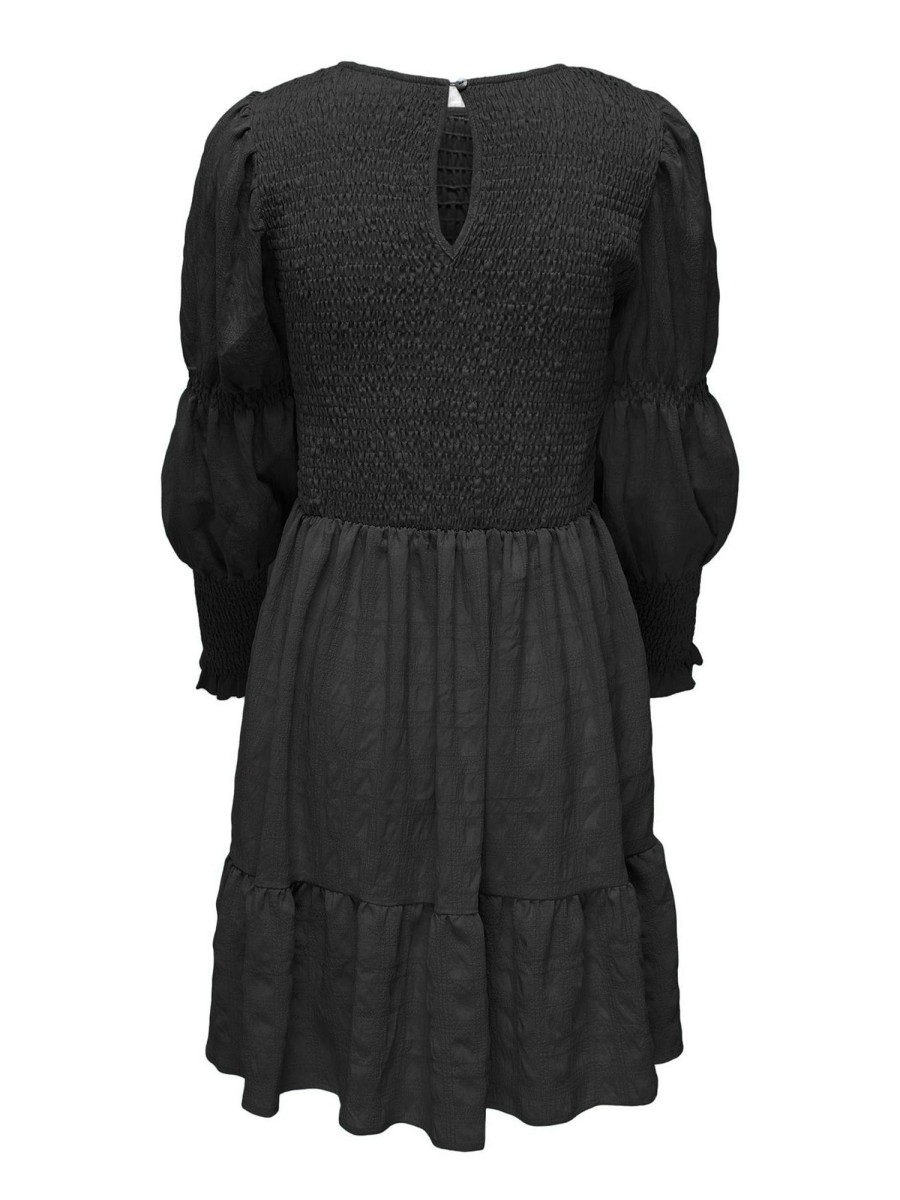 Dame ONLY Kjoler | Thalia Smock Dress - Sort