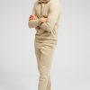 Herre TeeShoppen Trojer | Basic Sweatsaet M. Hoodie (Mork Beige) - Pakketilbud