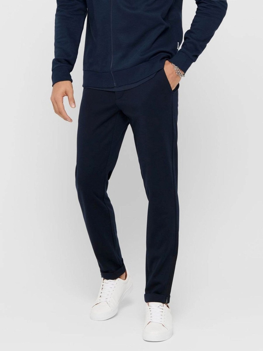 Herre Only u0026 Sons Bukser | Mark Pants Side Zip - Navy