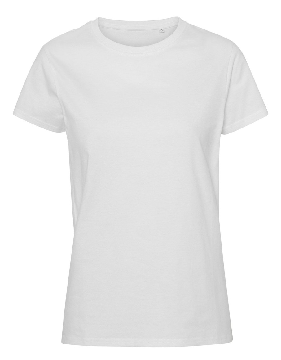 Dame TeeShoppen T-Shirts & Toppe | Basic T-Shirt - Hvid