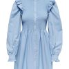 Dame ONLY Kjoler | Aspen Smock Kjole - Cashmere Blue