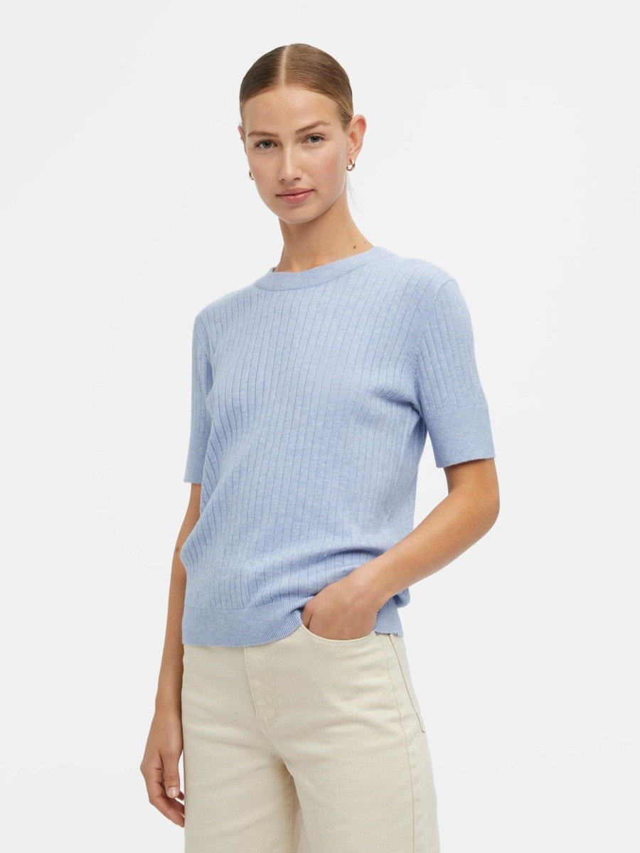 Dame Object Strik | Noelle Knit T-Shirt - Serenity