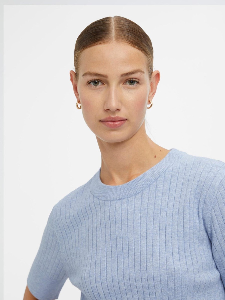 Dame Object Strik | Noelle Knit T-Shirt - Serenity