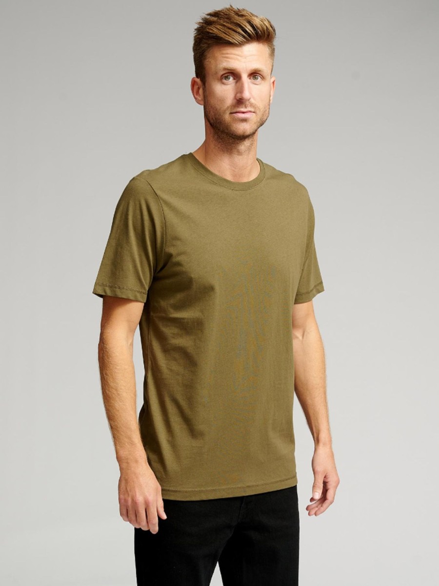 Herre TeeShoppen T-Shirts | Basic T-Shirt - Armygron