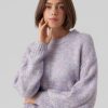 Dame Vero Moda Strik | Cally O-Neck Pullover - Skydiver