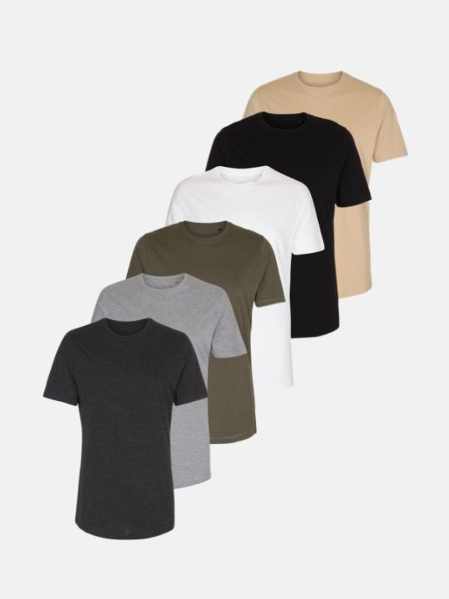 Herre TeeShoppen T-Shirts | Long T-Shirt - Pakketilbud (6 Stk.)