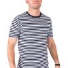 Herre TeeShoppen T-Shirts | Norregade Stripe - Navy-Hvid