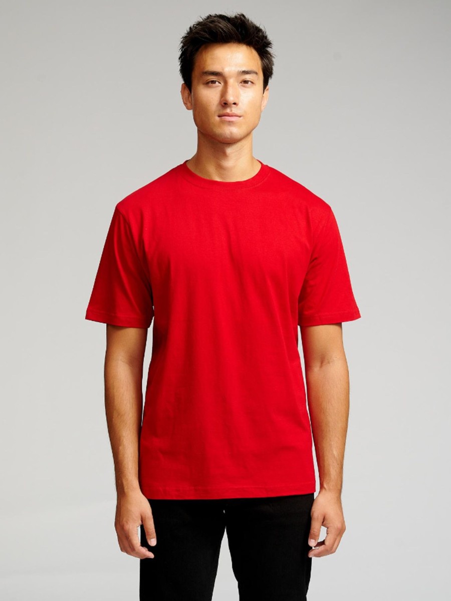 Herre TeeShoppen T-Shirts | Oversized T-Shirt - Danmarks Rod