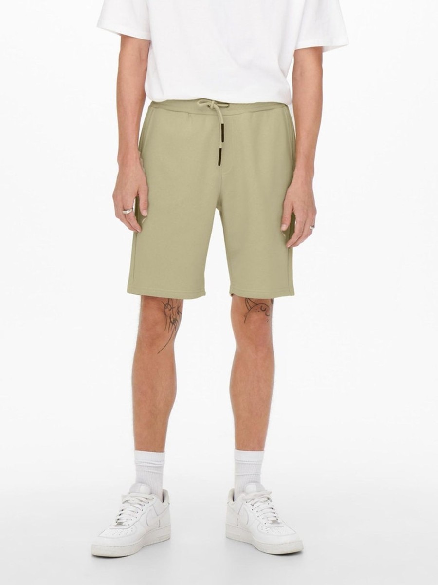 Herre Only u0026 Sons Shorts | Ceres Sweat Shorts - Pelican