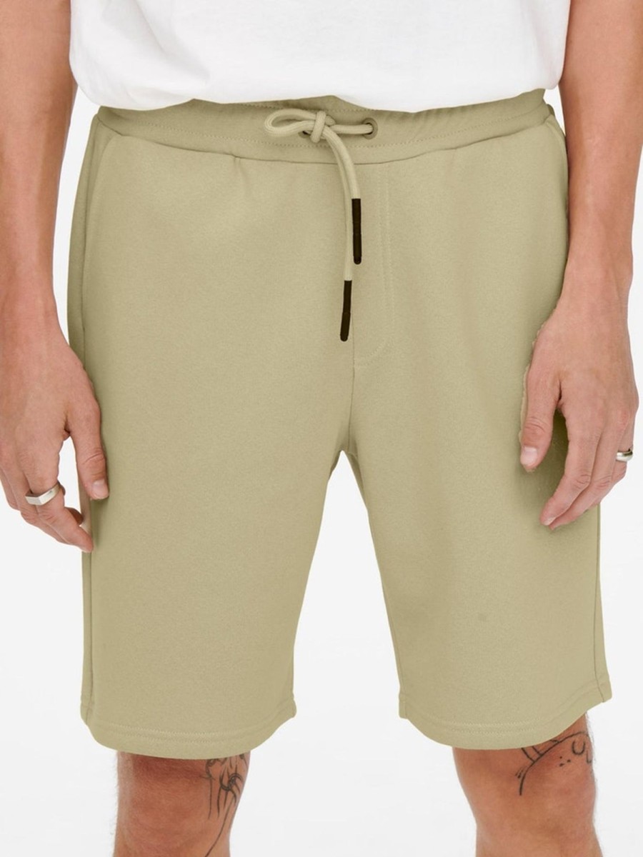 Herre Only u0026 Sons Shorts | Ceres Sweat Shorts - Pelican