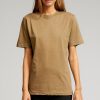 Dame TeeShoppen T-Shirts & Toppe | Oversized T-Shirt - Khaki (Dame)