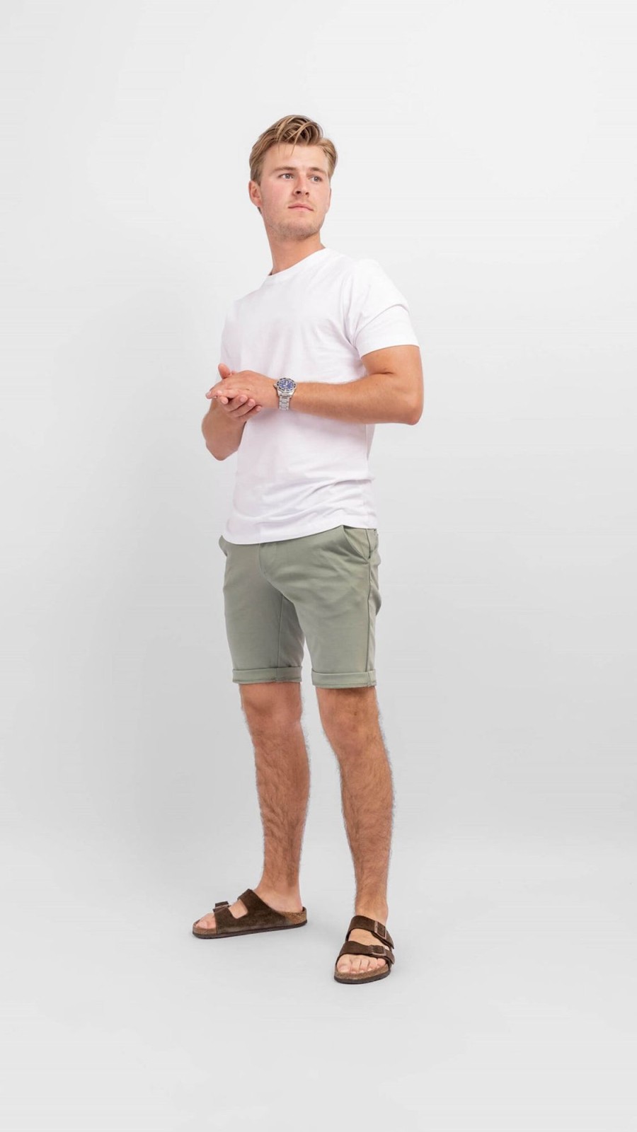 Herre TeeShoppen Shorts | Chino Shorts - Olive