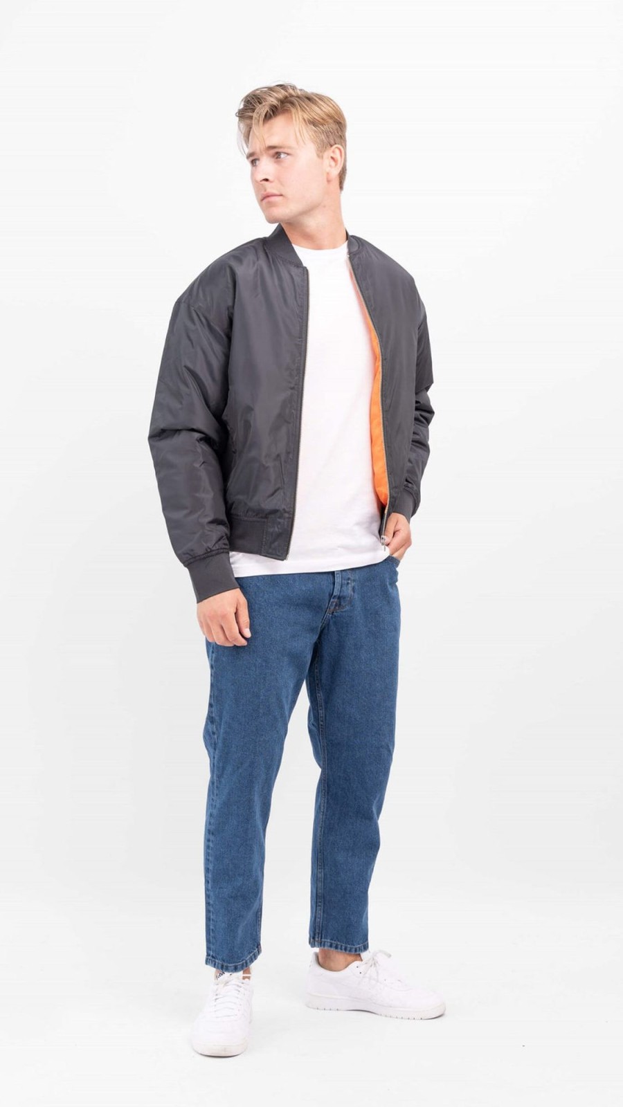 Herre Jack u0026 Jones Jakker & Frakker | Clay Bomber Jacket - Sort