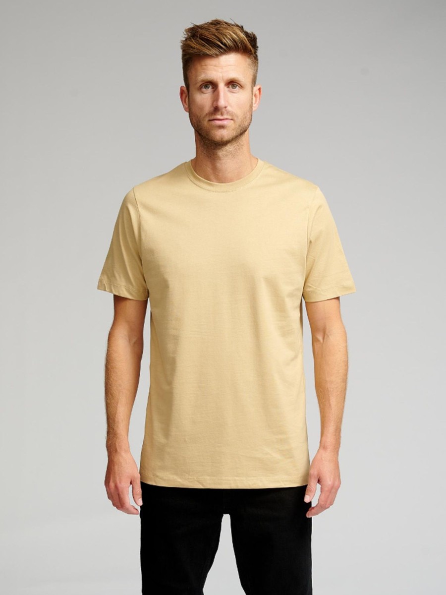 Herre TeeShoppen T-Shirts | Basic T-Shirt - Sand