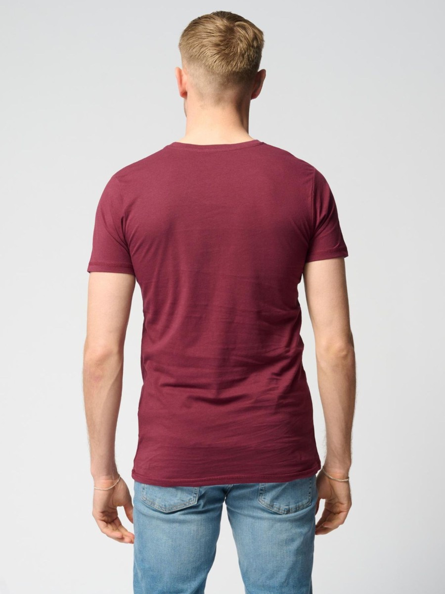 Herre TeeShoppen T-Shirts | Muscle T-Shirt - Bordeaux