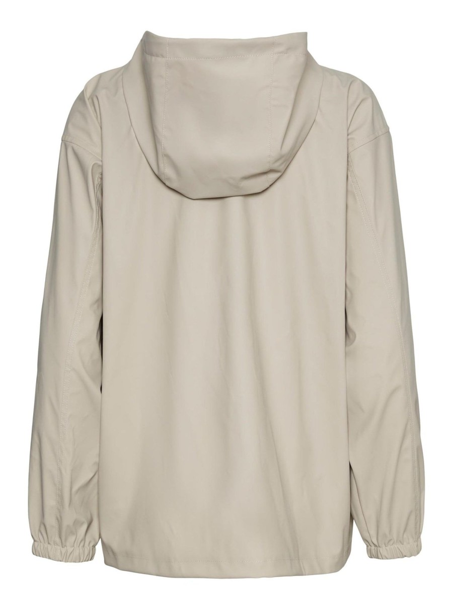 Dame Vero Moda Jakker & Frakker | Shady Holly Coated Jakke - Beige