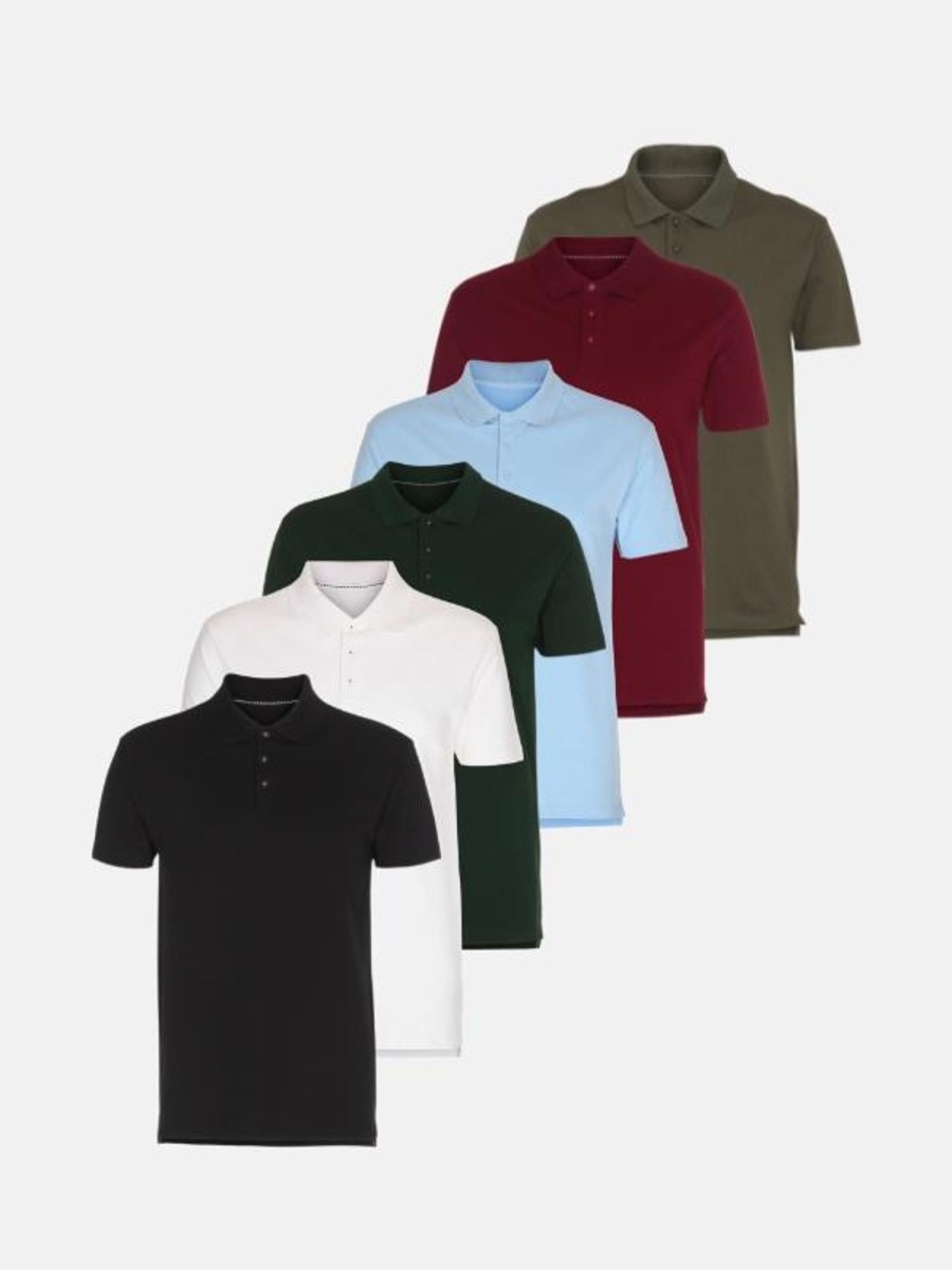 Herre TeeShoppen Poloshirts | Muscle Polo - Pakketilbud (6 Stk.)