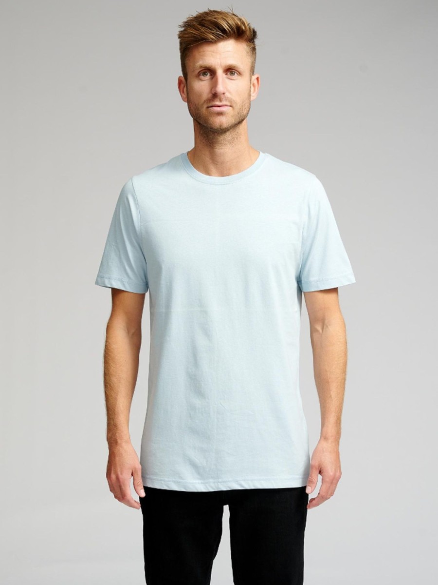 Herre TeeShoppen T-Shirts | Basic T-Shirt - Lysebla