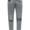 Herre Only u0026 Sons Jeans | Avi Beam Crop Damage - Grey Denim