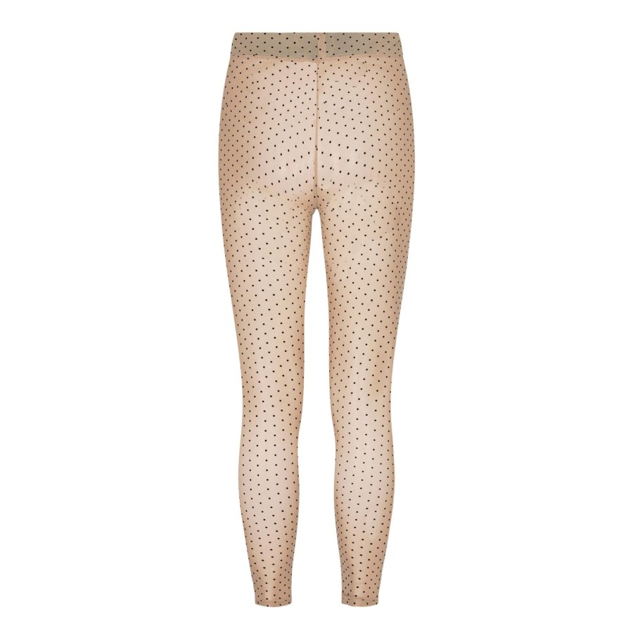 Dame Liberté Bukser | Nilla Leggings - Nude Sort Dot