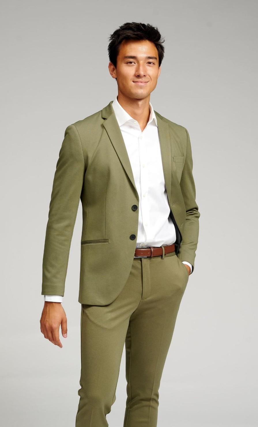 Herre TeeShoppen Blazere | Den Originale Performance Blazer - Oliven