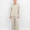 Dame ONLY Bukser | Tokyo Linen Pants - Desert Sage