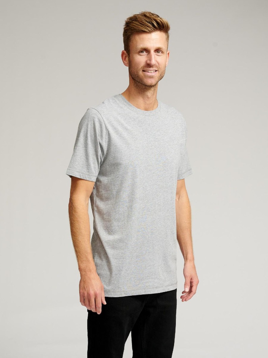 Herre TeeShoppen T-Shirts | Basic T-Shirt - Gra