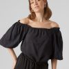 Dame Vero Moda T-Shirts & Toppe | Florence Top - Sort