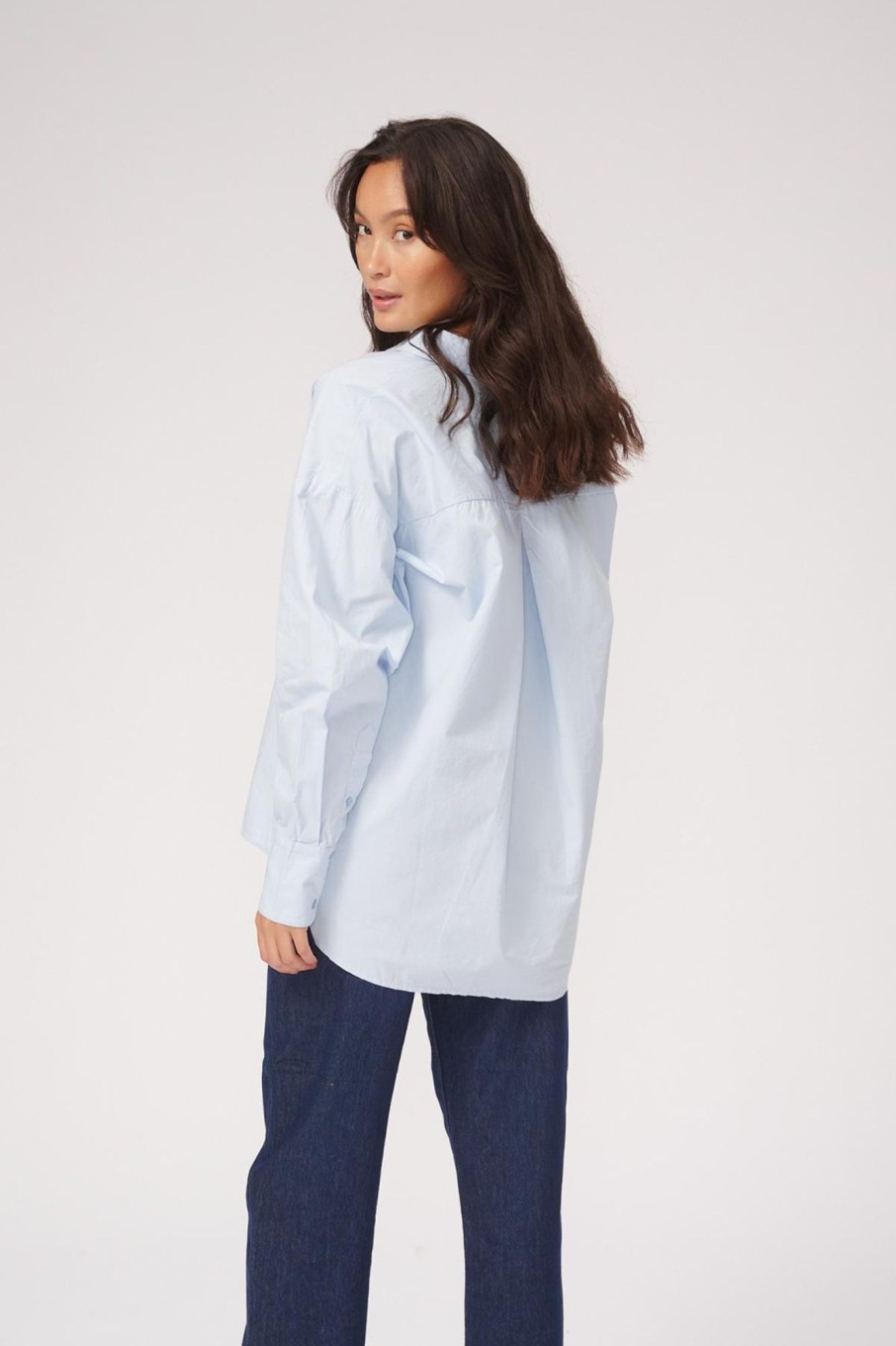 Dame TeeShoppen Skjorter & Bluser | Relaxed Shirt - Lysebla