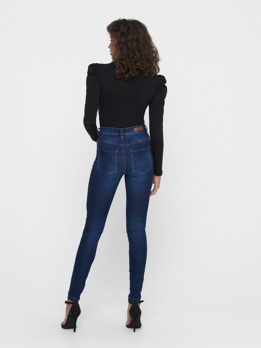 Dame Jacqueline de Yong Jeans | De Originale Performance Jeans - Bla Denim (High Waist)