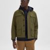 Herre Selected Homme Jakker & Frakker | Regen Field Jacket - Winter Moss