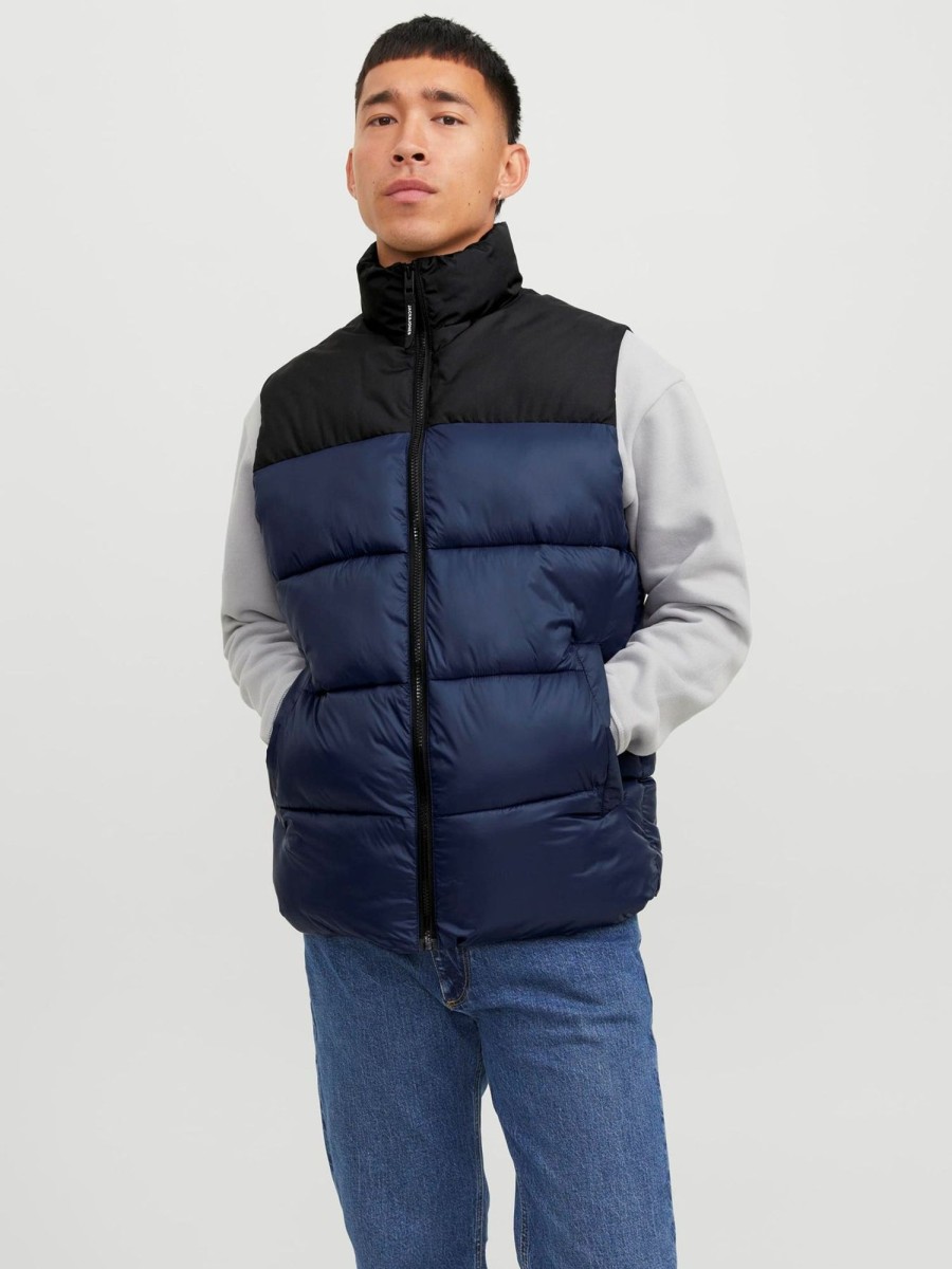 Herre Jack u0026 Jones Jakker & Frakker | Toby Vest - Navy