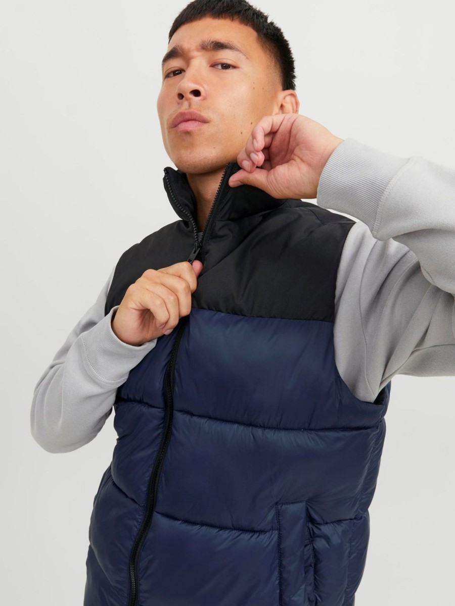 Herre Jack u0026 Jones Jakker & Frakker | Toby Vest - Navy